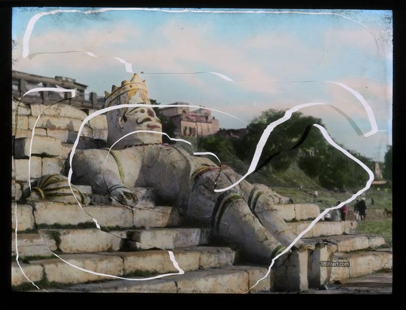 1899art Benares the Big Boy Handcolored 1900s 1899art. Historical photograph from the 1899art Archive.