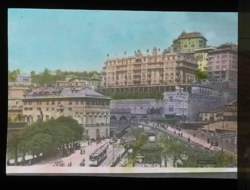 1899art Genoa Principe Handcolored 1900s 1899art. Historical photograph from the 1899art Archive.