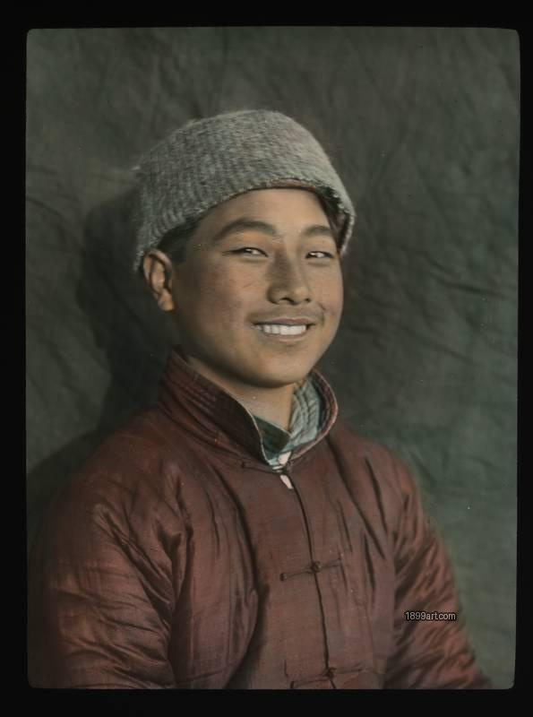 1899art Member of Senior Class Boys Preparatory School Taitan Fu China Handcolored 1900s 1899art. Historical photograph from the 1899art Archive.