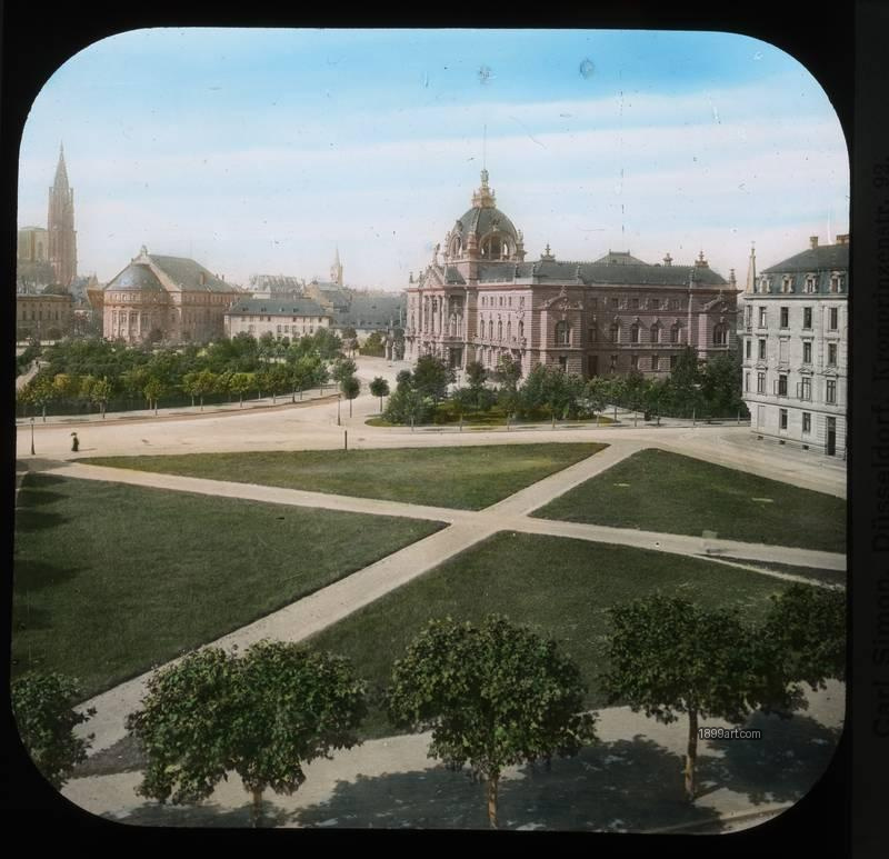 1899art Schloss Und Muenster Handcolored 1900s 1899art. Historical photograph from the 1899art Archive.