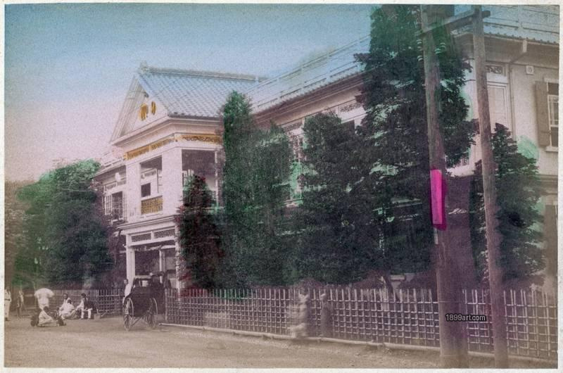 1899art Jinpuro Brothel (“No. 9”), Yokohama, Japan Handcolored 1900s 1899art. Historical photograph from the 1899art Archive.