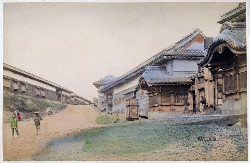 1899art Japan Former Matsudaira daimyo residence at Nagatacho, Tokyo, early Meiji period 1899art. Historical photograph from the 1899art Archive.