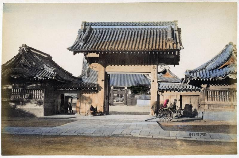 1899art Yushima Seidō (Confucian Temple), Tokyo Handcolored 1900s 1899art. Historical photograph from the 1899art Archive.