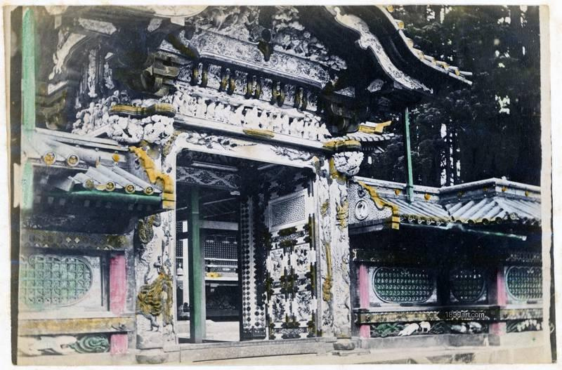 1899art Chinese-Style Gate (Karamon) at Nikkō Tōshō-gū Handcolored 1900s 1899art. Historical photograph from the 1899art Archive.