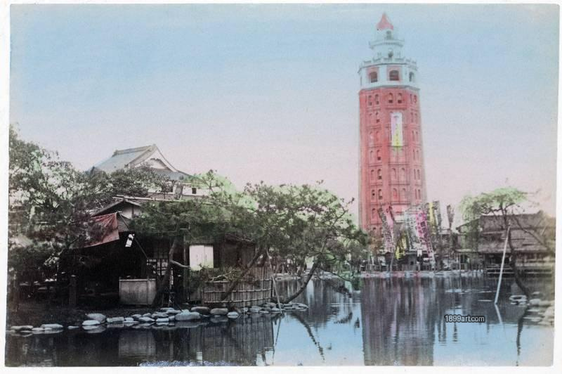 1899art Ryōunkaku — Japan’s First Western-Style Skyscraper Handcolored 1900s 1899art. Historical photograph from the 1899art Archive.