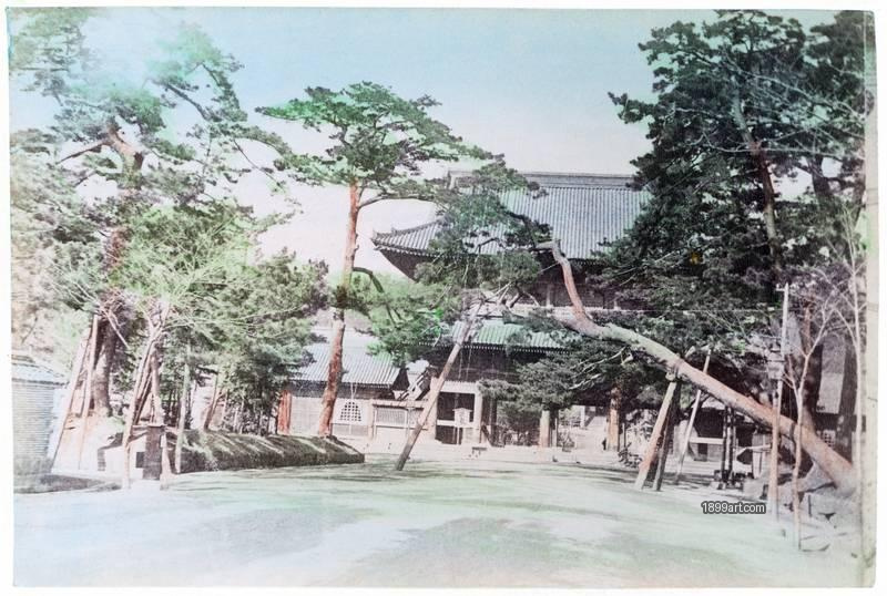 1899art Japan Nanzen-ji — Gate of a Rinzai Zen Temple Handcolored 1900s 1899art. Historical photograph from the 1899art Archive.